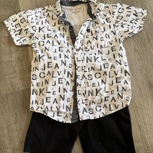 Calvin Klein boys short set
